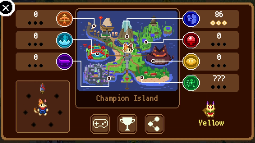 champion island map